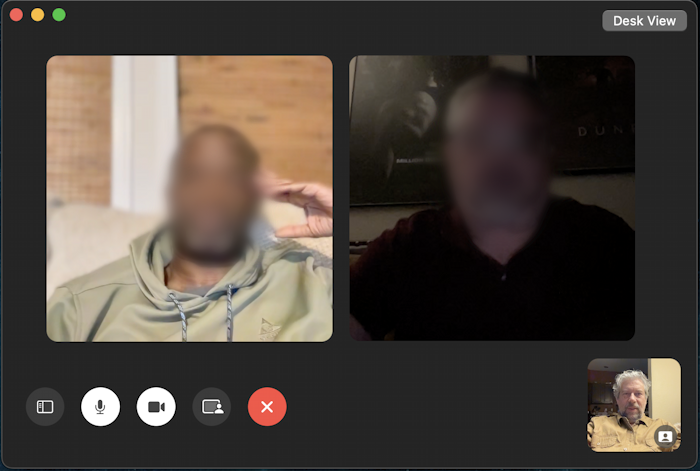 facetime share screen mac - main chat window