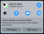 how to screen share facetime mac macos