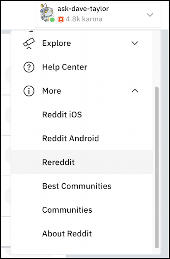 reddit search old posts rereddit - main menu + more