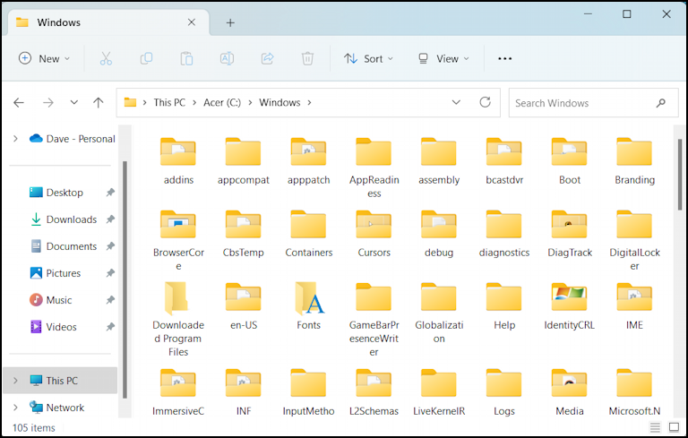 win11 windows file explorer quick access - defaults