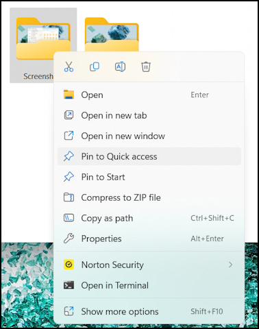 win11 windows file explorer quick access - add folder to quick access