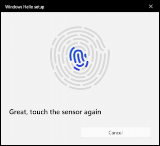 win11 fingerprint login setup - start scanning finger