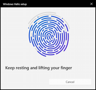 win11 fingerprint login setup - finger mostly scanned