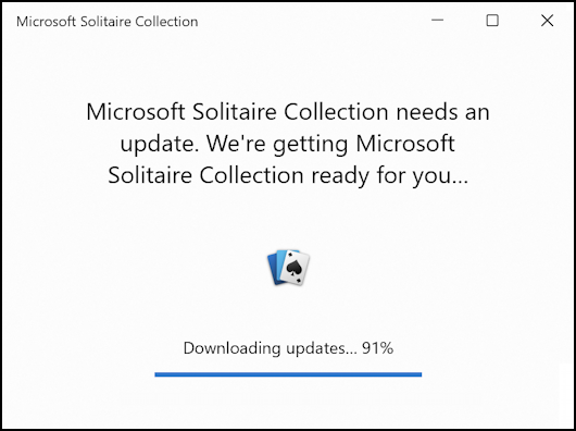 win11 solitaire minesweeper - updating collection