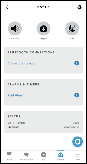 amazon alexa app - speaker eq - dottie echo dot