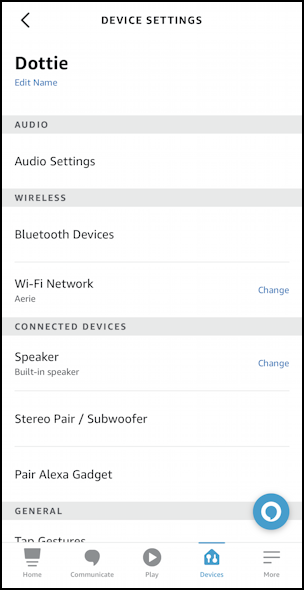 amazon alexa app - speaker eq - basic settings