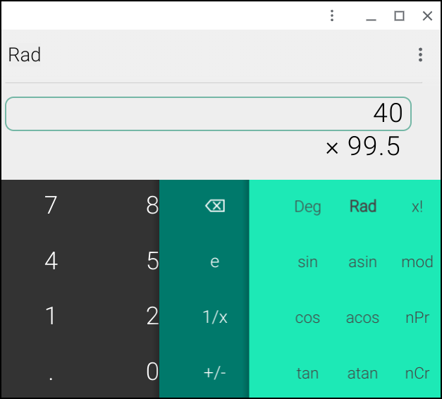 chromebook chrome os calculator - more math functions