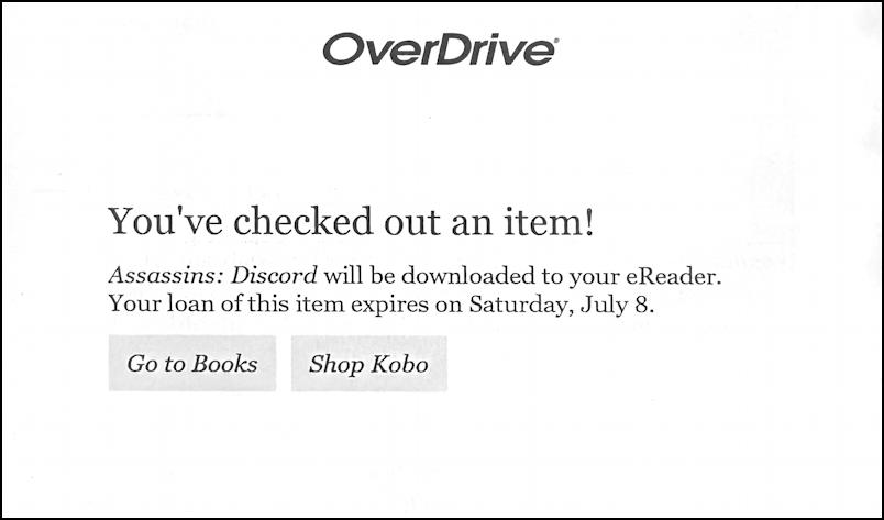 rakuten kobo reader overdrive library ebook - you've checked out an item
