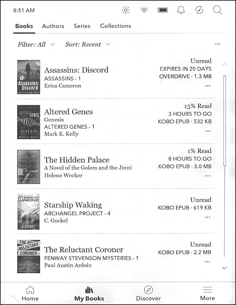 rakuten kobo reader overdrive library ebook - books on my reader