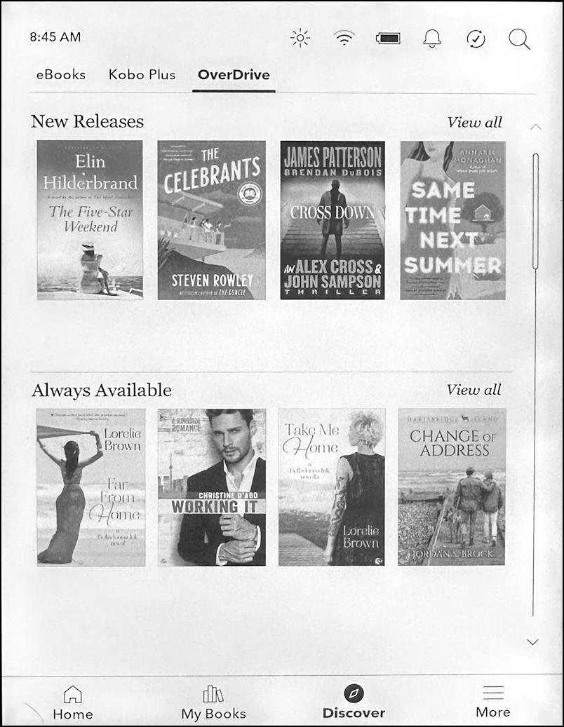 rakuten kobo reader overdrive library ebook - logged in to overdrive