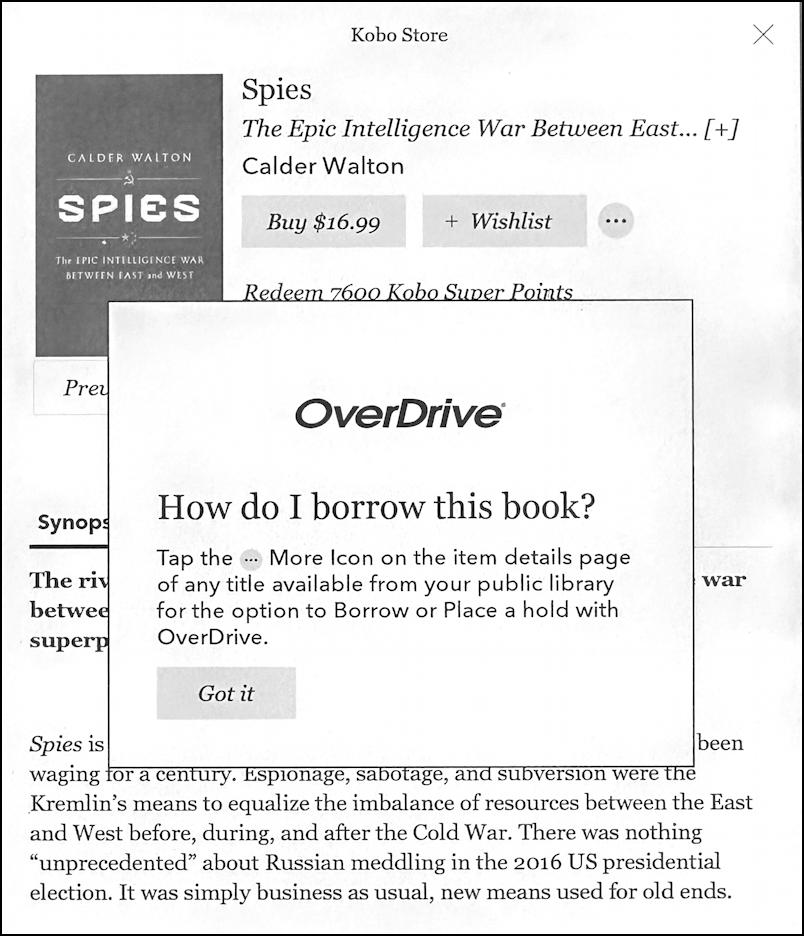 rakuten kobo reader overdrive library ebook - how to borrow a book