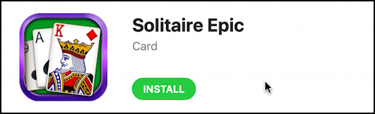 mac macos app store solitaire - solitaire epic - install