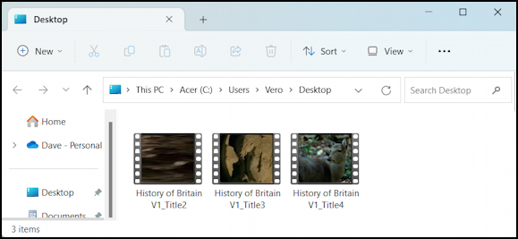 rip dvd windows pc winxdvd - three video files in File Viewer
