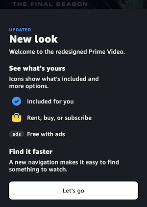 amazon prime video for mobile iphone - new look