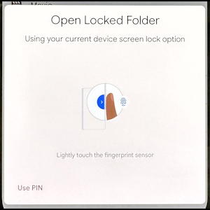 google photos secret locked folder album - open locked folder?