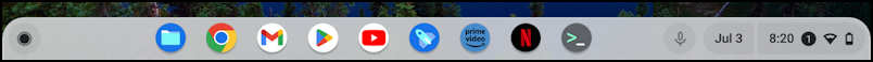 chromeos chromebook reorganize launcher shelf - default shelf taskbar