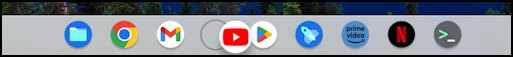 chromeos chromebook reorganize launcher shelf - right click drag youtube app icon