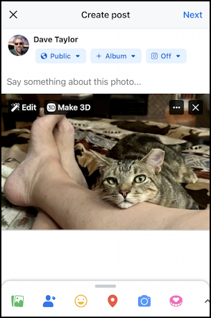 facebook mobile photo editor - basics