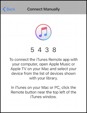 pair iphone imac mac itunes music remote - 4 digit pairing pin