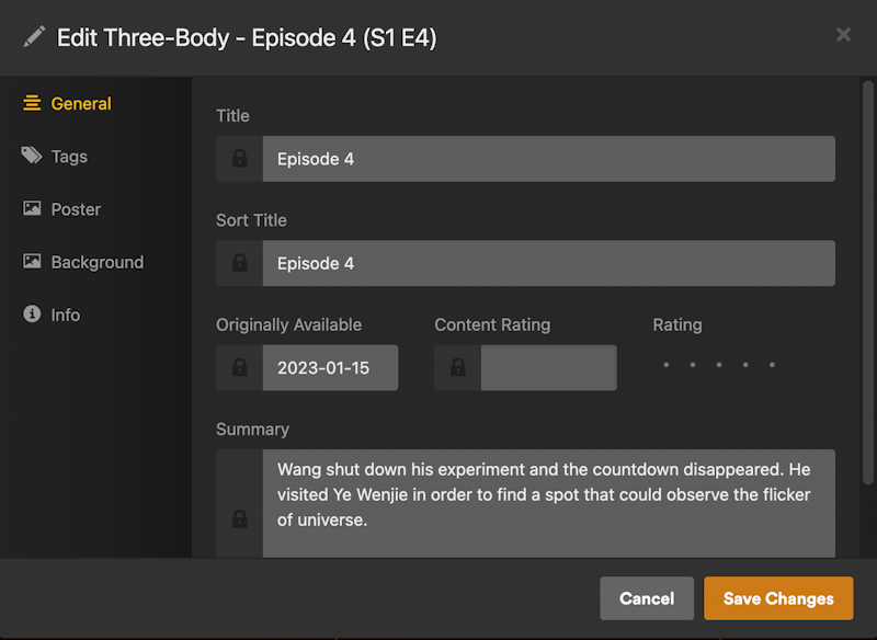 plex credits detection shrinks tv episode - episode settings