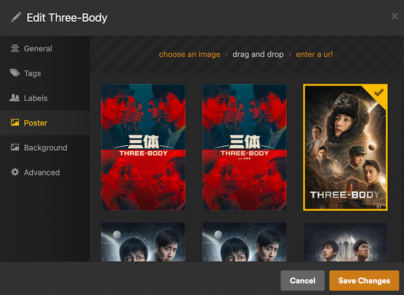 plex credits detection shrinks tv episode - choose poster