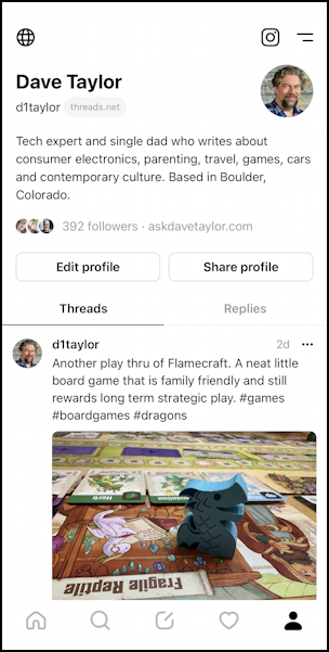 threads by instagram - improve feed settings - d1taylor dave taylor threads profile