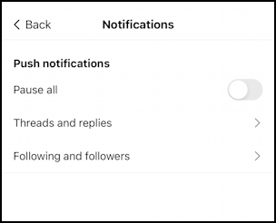 threads by instagram - improve feed settings - notifications