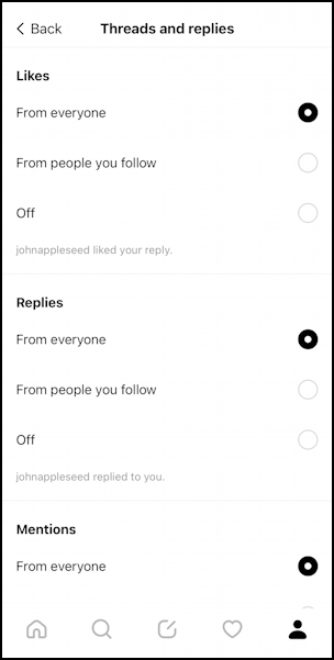 threads by instagram - improve feed settings - threads and replies