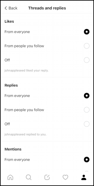 threads by instagram - improve feed settings - threads and replies