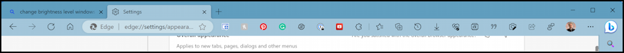 microsoft edge toolbar - too many icons buttons