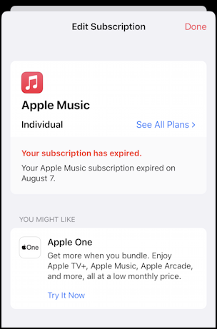 cancel apple music subscription iphone - service already cancelled
