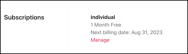 cancel apple music subscription online - manage account