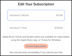 cancel apple music subscription mac macos iphone ios how to