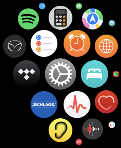 apple watch pairing bluetooth - app screen menu