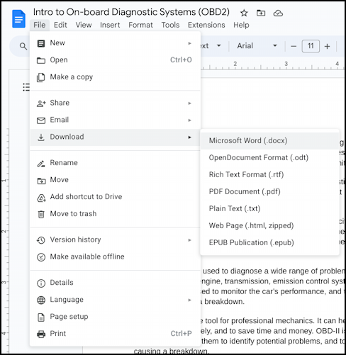 chromebook google docs save local - file export as pdf