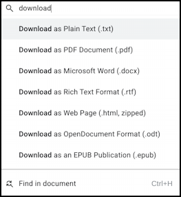 chromebook google docs save local - search menus for download