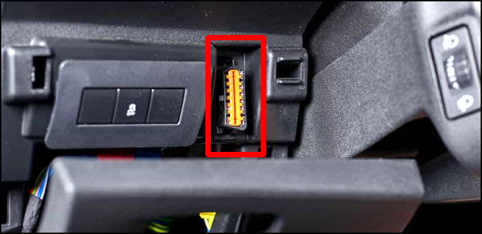 hidden OBD2 OBDII port