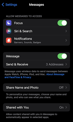 mac cannot send enable mms fix - iphone ios sms settings - detail view