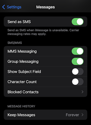 mac cannot send enable mms fix - iphone ios sms settings - enable sms mms
