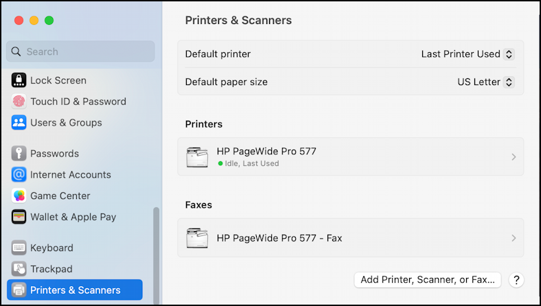 mac macos remote scanner scanning - settings