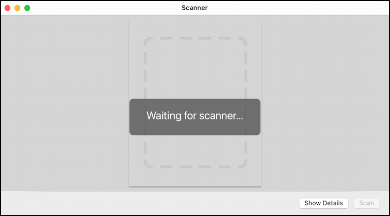 mac macos remote scanner scanning - waiting for scanner