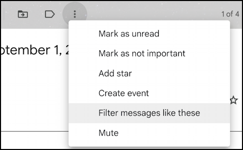 gmail plus notation email address filtering - filter messages like these