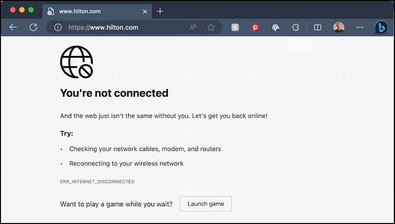 hilton hotels no wifi login prompt - offline hilton.com
