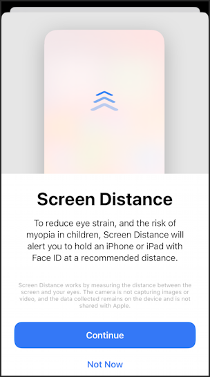 iphone ios 17 screen distance - info 1