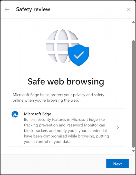 microsoft windows privacy security safety review - safe web browsing