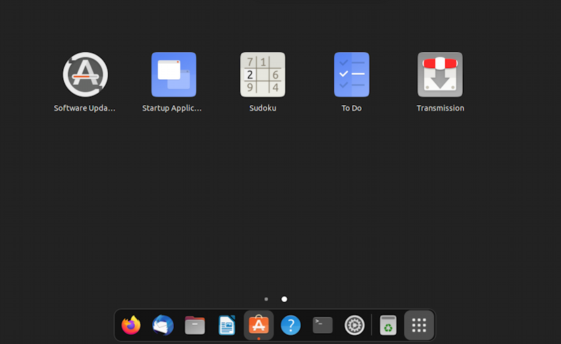 sudoku for ubuntu linux - all apps view: sudoku