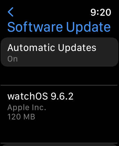 apple watch watchos force update - update to watchos 9.6.2