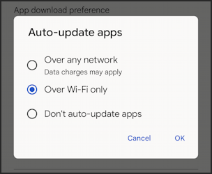 android auto update apps in play store