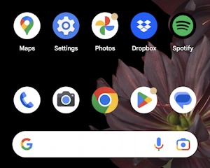 android app icons notification dot - home screen