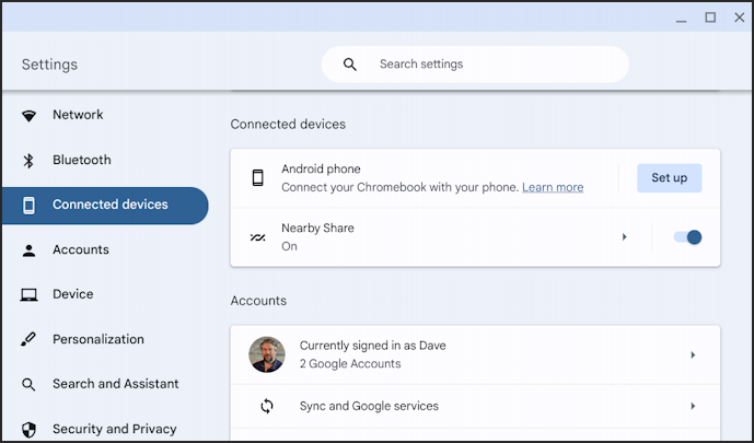 chromebook chromeos enable android smart unlock - settings